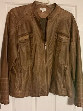 Cato Women's Brown Leather Jacket